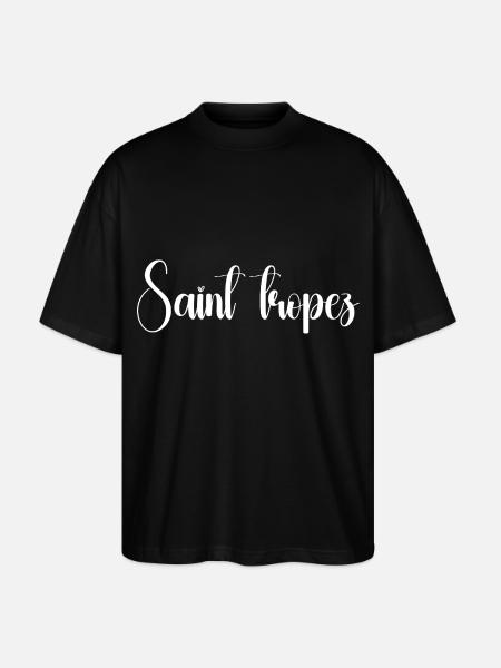 Saint Tropez - Stanley/Stella Oversized Unisex Organic T-shirt Blaster 2.0 - black