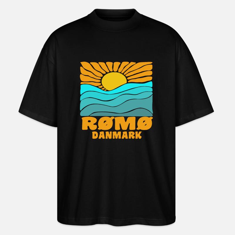 Romo Römo - T-shirt bio Blaster 2.0 coupe oversize Stanley/Stella Unisexe - noir