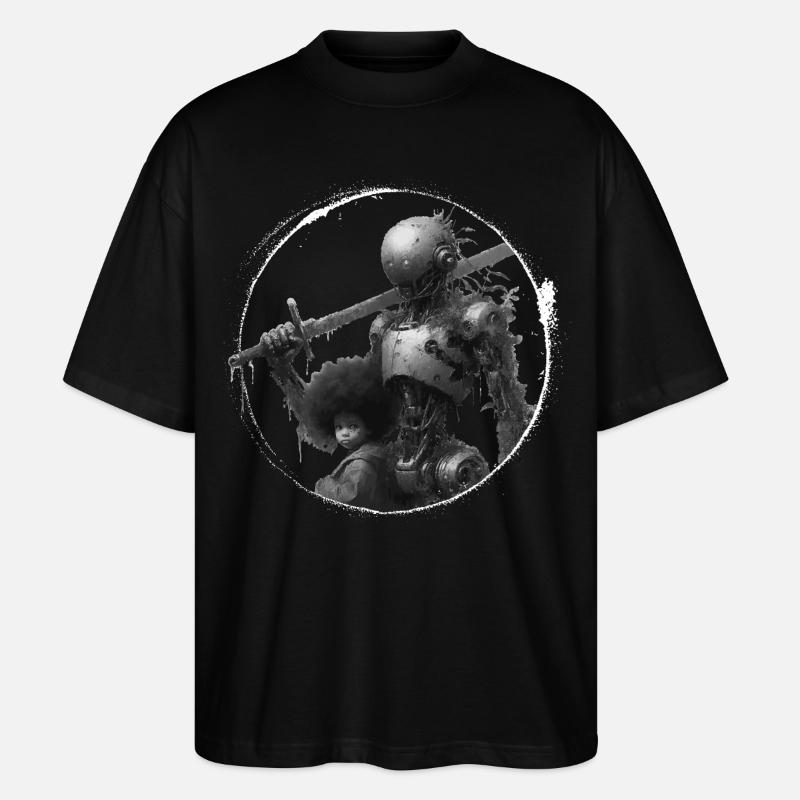 Der Wächter - Stanley/Stella Oversized Unisex Bio T-Shirt Blaster 2.0 - Schwarz