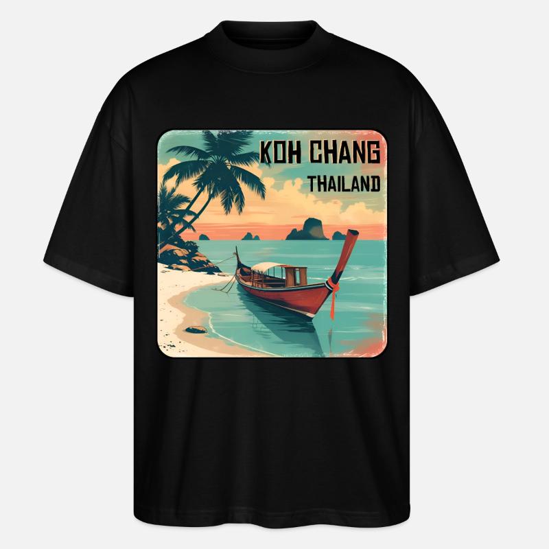 Koh Chang - Stanley/Stella Oversized Unisex Organic T-shirt Blaster 2.0 - black