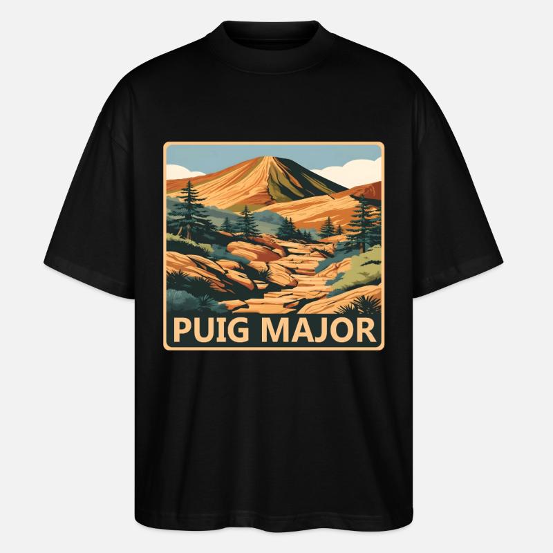 Puig Major Mallorca - Stanley/Stella Oversized Unisex Bio T-Shirt Blaster 2.0 - Schwarz