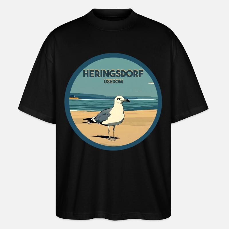 Heringsdorf - Stanley/Stella Oversized Unisex Bio T-Shirt Blaster 2.0 - Schwarz