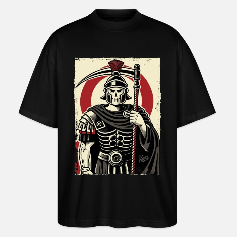 Römischer Sensemann Centurio - Stanley/Stella Oversized Unisex Bio T-Shirt Blaster 2.0 - Schwarz