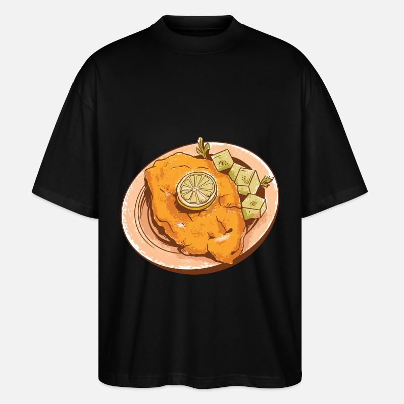 Wiener Schnitzel - Stanley/Stella Oversized Unisex Bio T-Shirt Blaster 2.0 - Schwarz