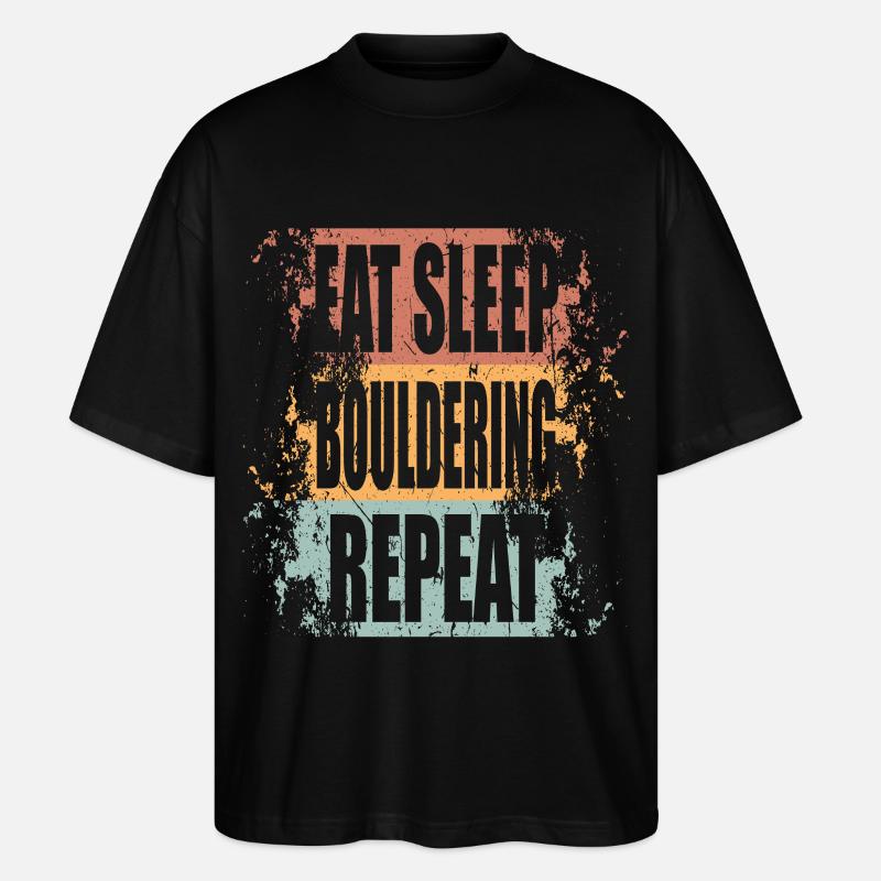 Bloc Manger Dormir Répéter - T-shirt bio Blaster 2.0 coupe oversize Stanley/Stella Unisexe - noir