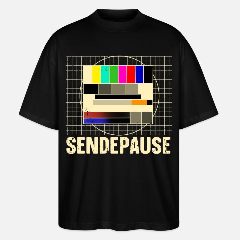 Testbild Sendepause - Stanley/Stella Oversized Unisex Bio T-Shirt Blaster 2.0 - Schwarz