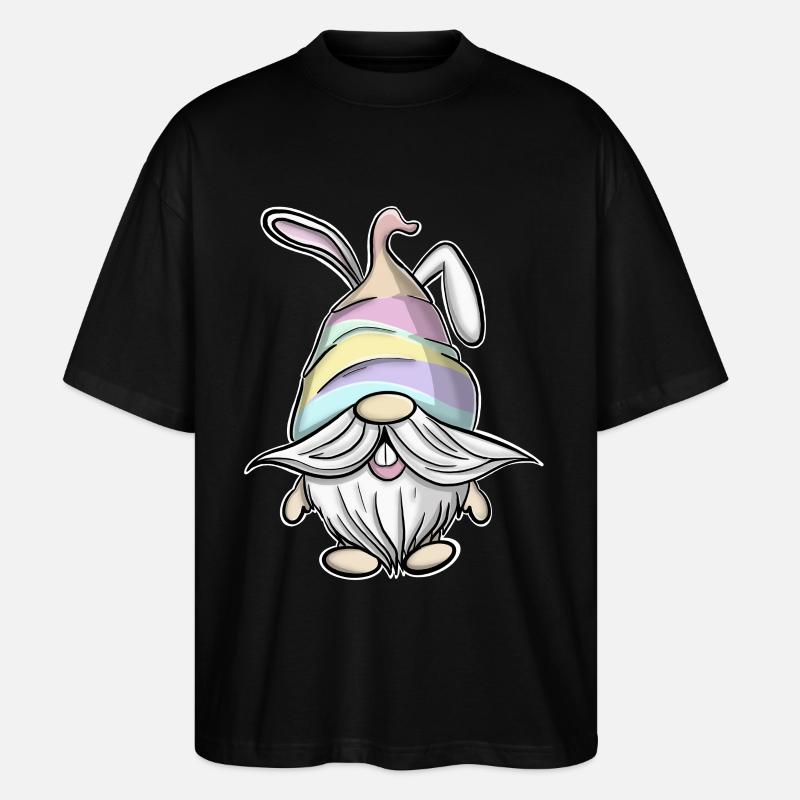 Ostern Gnome Gnomes - Stanley/Stella Oversized Unisex Bio T-Shirt Blaster 2.0 - Schwarz