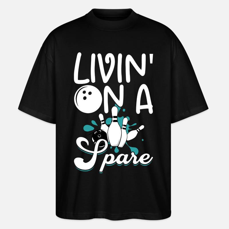 Bowling - Stanley/Stella Oversized Unisex Bio T-Shirt Blaster 2.0 - Schwarz