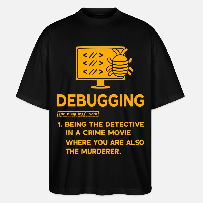 Debuggen - Stanley/Stella Oversized Unisex Bio T-Shirt Blaster 2.0 - Schwarz