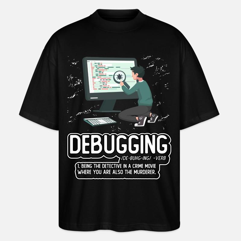 Debuggen - Stanley/Stella Oversized Unisex Bio T-Shirt Blaster 2.0 - Schwarz