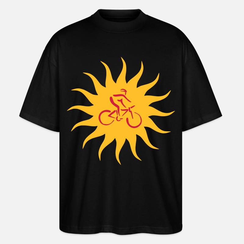 Biker Sonne - Stanley/Stella Oversized Unisex Bio T-Shirt Blaster 2.0 - Schwarz
