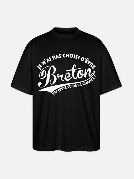 Breton chanceux - T-shirt bio Blaster 2.0 coupe oversize Stanley/Stella Unisexe - noir
