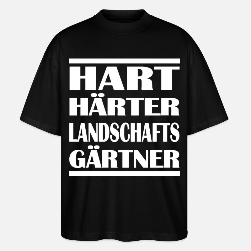 Landschaftsgärtner - Stanley/Stella Oversized Unisex Bio T-Shirt Blaster 2.0 - Schwarz