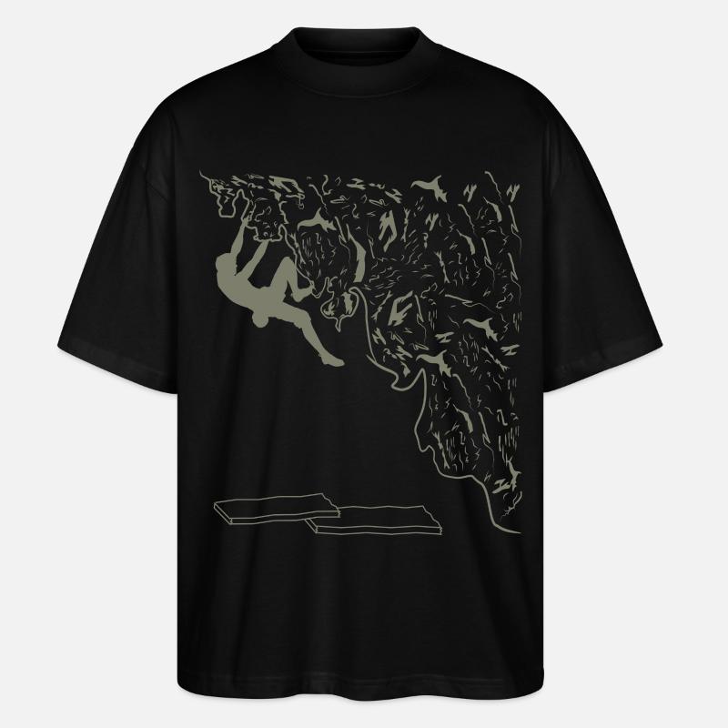montée - T-shirt bio Blaster 2.0 coupe oversize Stanley/Stella Unisexe - noir