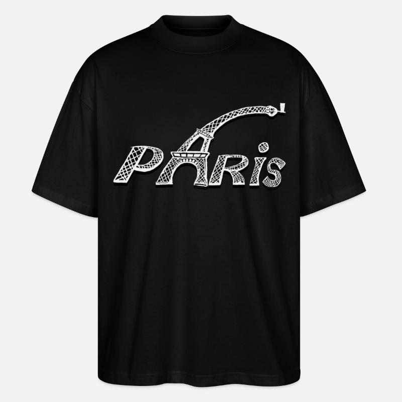 PARIS - Stanley/Stella Oversized Unisex Bio T-Shirt Blaster 2.0 - Schwarz