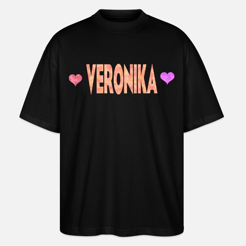 Veronika - Stanley/Stella Oversized Unisex Bio T-Shirt Blaster 2.0 - Schwarz