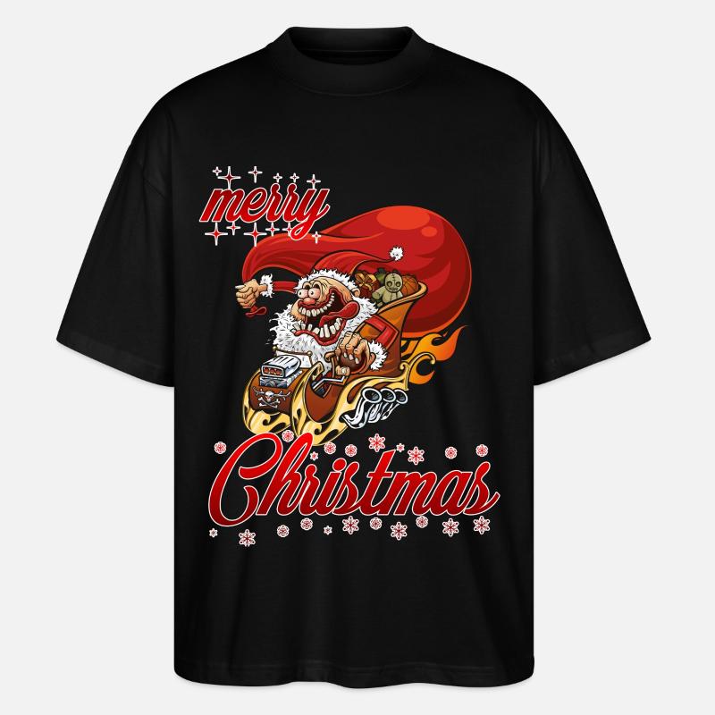 joyeux noël réglage père - T-shirt bio Blaster 2.0 coupe oversize Stanley/Stella Unisexe - noir