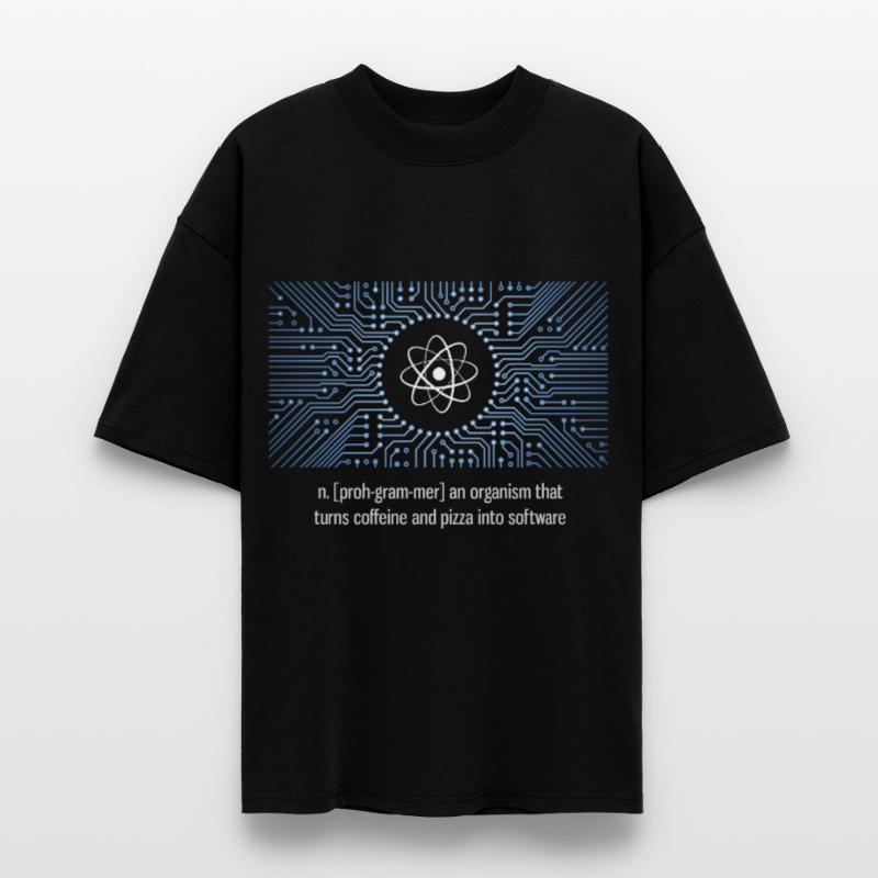 nerd programmer big bang board CPU pc code LOL Stanley/Stella Oversized Unisex Organic T-shirt Blaster 2.0