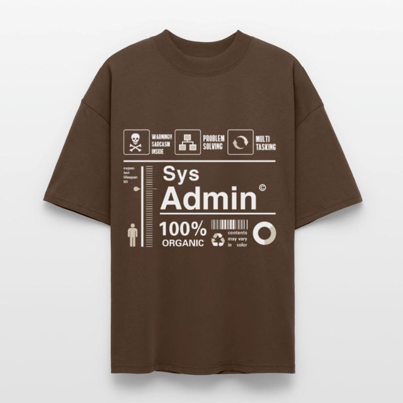 Sys admin programmier Ordinateur Nerd pc Platine cpu T-shirt bio Blaster 2.0 coupe oversize Stanley/Stella Unisexe
