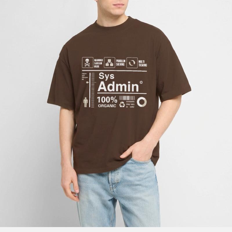Sys admin programmier Ordinateur Nerd pc Platine cpu T-shirt bio Blaster 2.0 coupe oversize Stanley/Stella Unisexe
