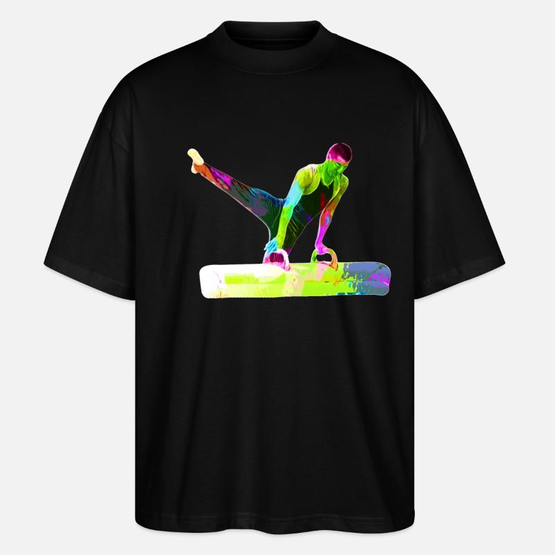Pauschenpferd Turner - Stanley/Stella Oversized Unisex Bio T-Shirt Blaster 2.0 - Schwarz