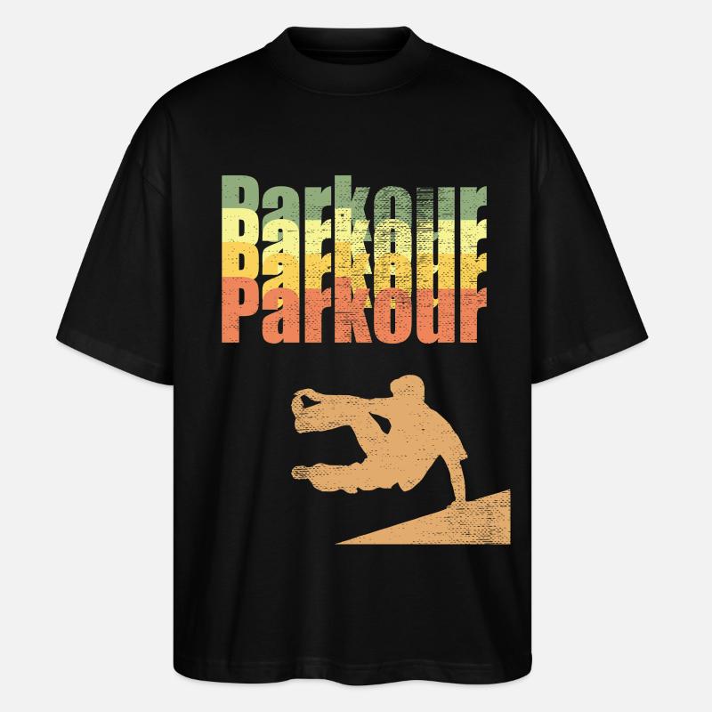 Parkour - Stanley/Stella Oversized Unisex Bio T-Shirt Blaster 2.0 - Schwarz