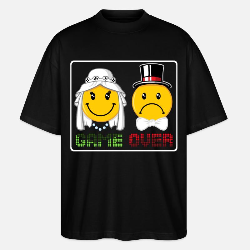 Game over - Stanley/Stella Oversize Unisex Øko T-shirt Blaster 2.0 - sort