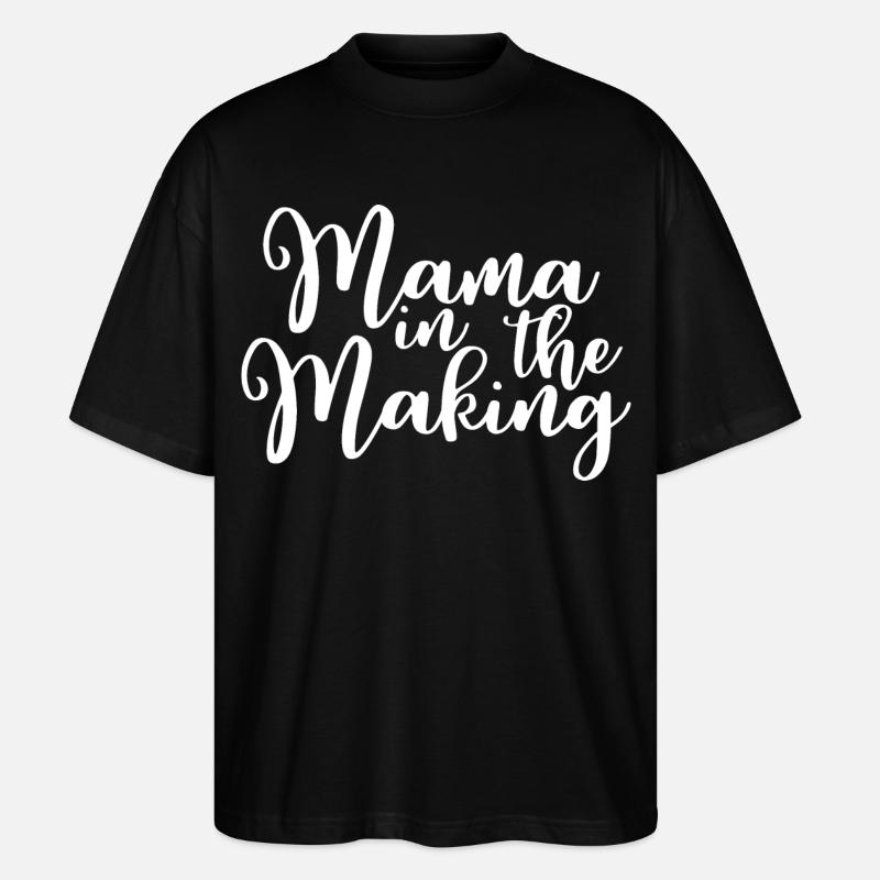 Maman en devenir - T-shirt bio Blaster 2.0 coupe oversize Stanley/Stella Unisexe - noir