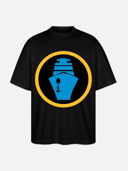 Ship | Cruise | Ferry - Stanley/Stella Oversized Unisex Organic T-shirt Blaster 2.0 - black