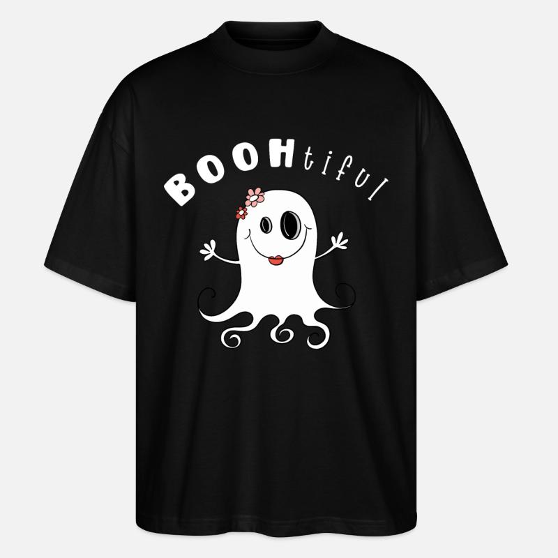 BOOHtiful Gespenst Mädchen I Halloween - Stanley/Stella Oversized Unisex Bio T-Shirt Blaster 2.0 - Schwarz