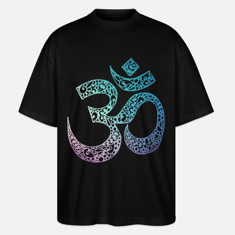 Om - Stanley/Stella Oversized Unisex Bio T-Shirt Blaster 2.0 - Schwarz