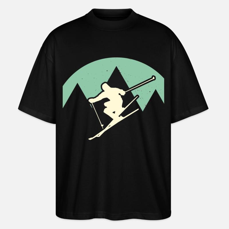 skieur - T-shirt bio Blaster 2.0 coupe oversize Stanley/Stella Unisexe - noir