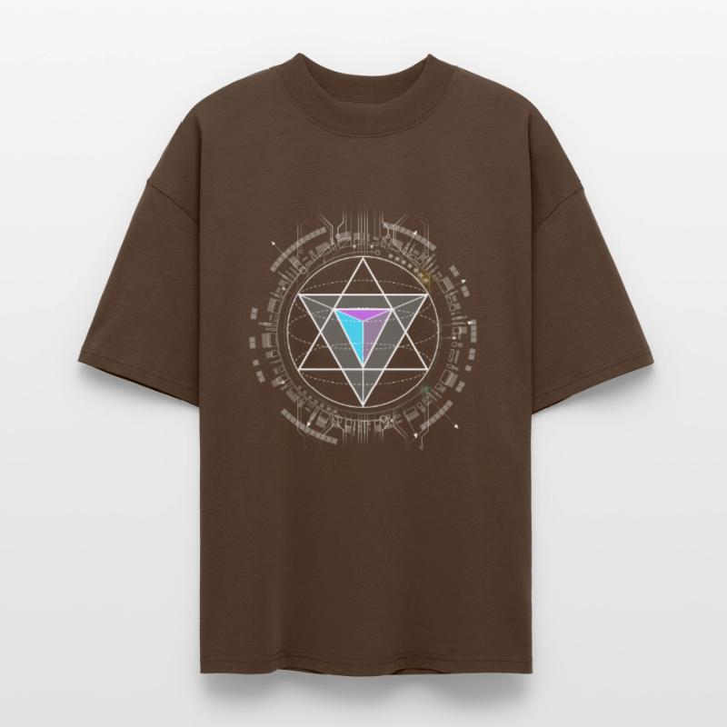 nerd cpu pyramid illuminati game wow hacker code Stanley/Stella Oversized Unisex Organic T-shirt Blaster 2.0