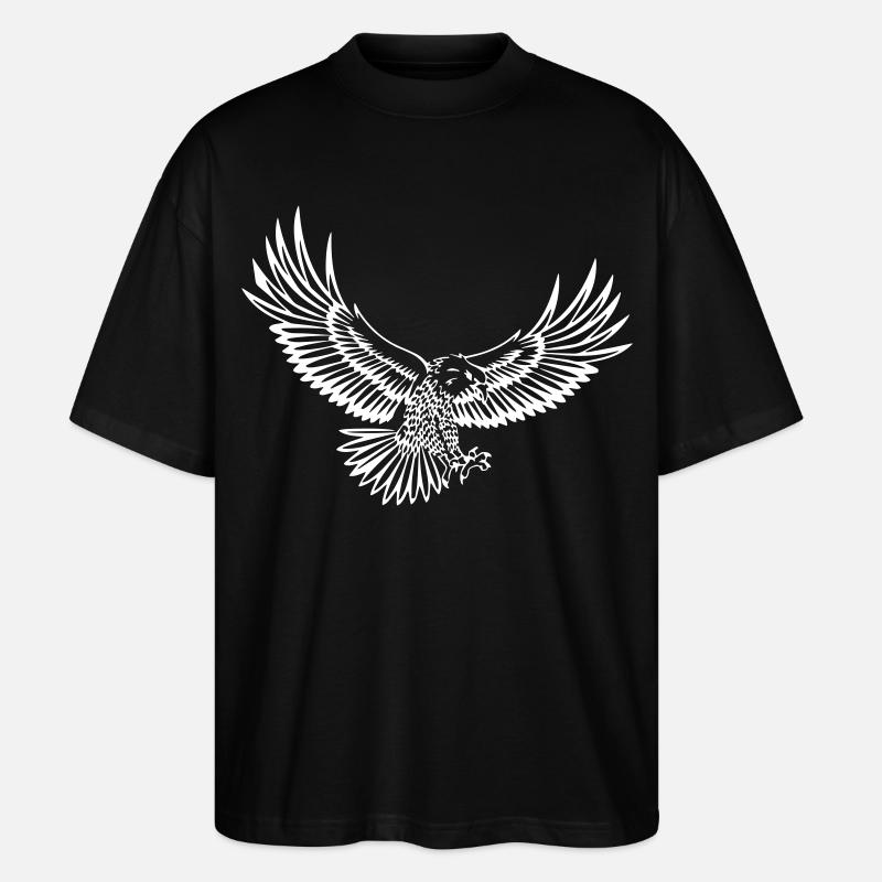 Adler - Stanley/Stella Oversized Unisex Bio T-Shirt Blaster 2.0 - Schwarz
