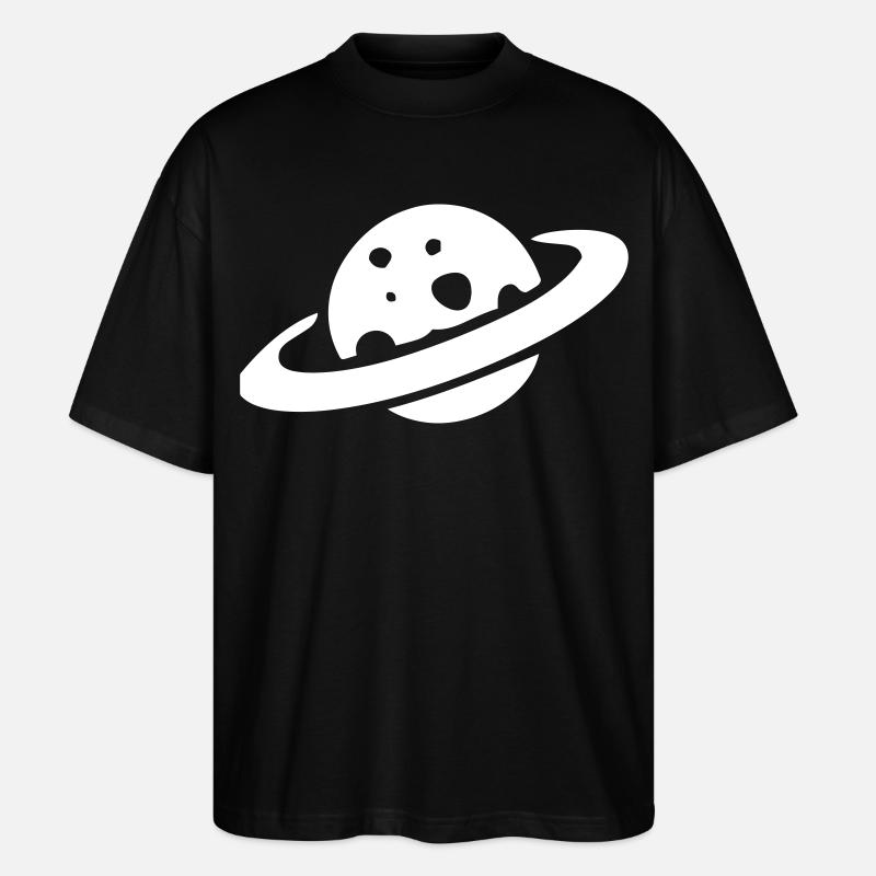 Saturn - Stanley/Stella Oversized Unisex Bio T-Shirt Blaster 2.0 - Schwarz