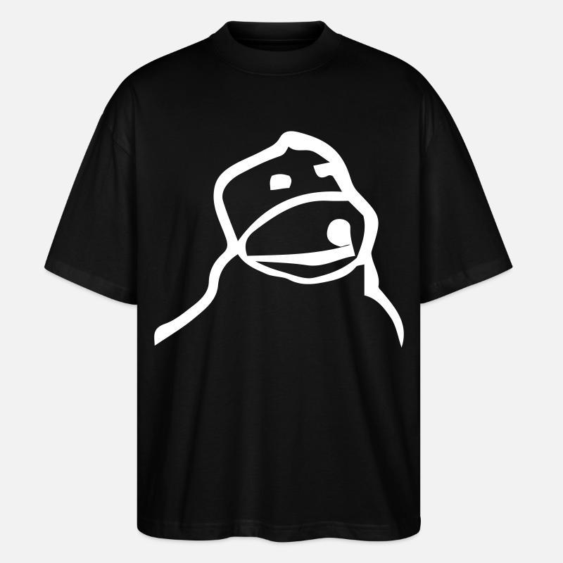 Flat Eric - Stanley/Stella Oversized Unisex Bio T-Shirt Blaster 2.0 - Schwarz