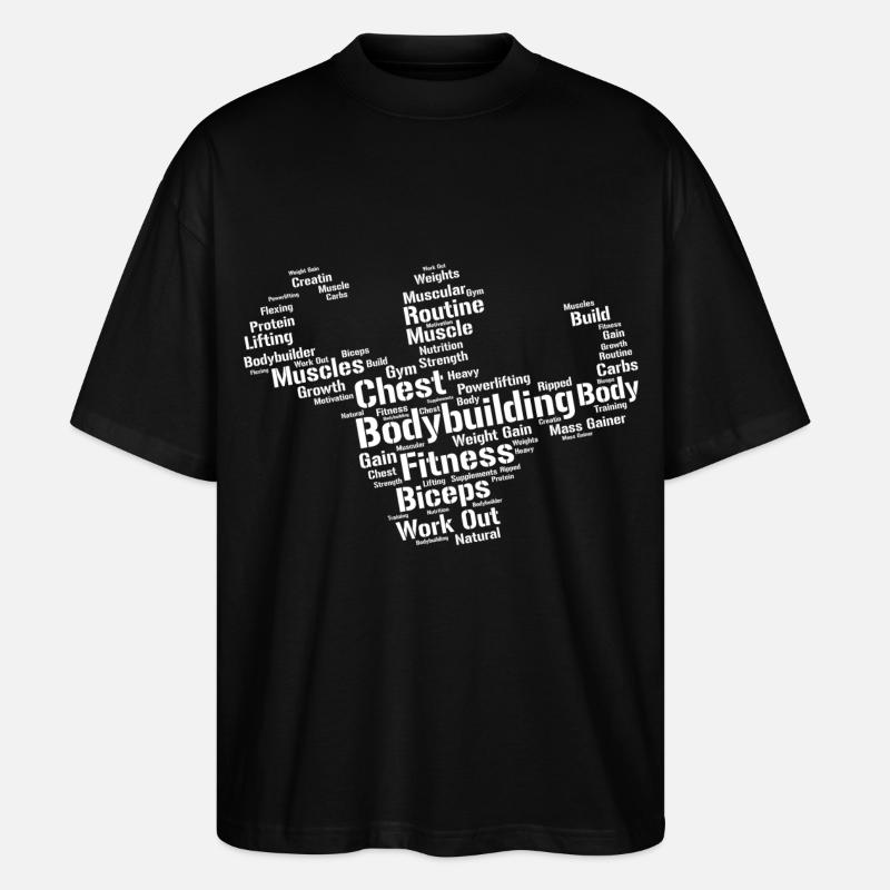 Bodybuilder - Stanley/Stella Oversized Unisex Bio T-Shirt Blaster 2.0 - Schwarz