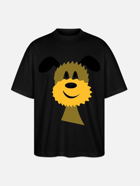 chien - T-shirt bio Blaster 2.0 coupe oversize Stanley/Stella Unisexe - noir