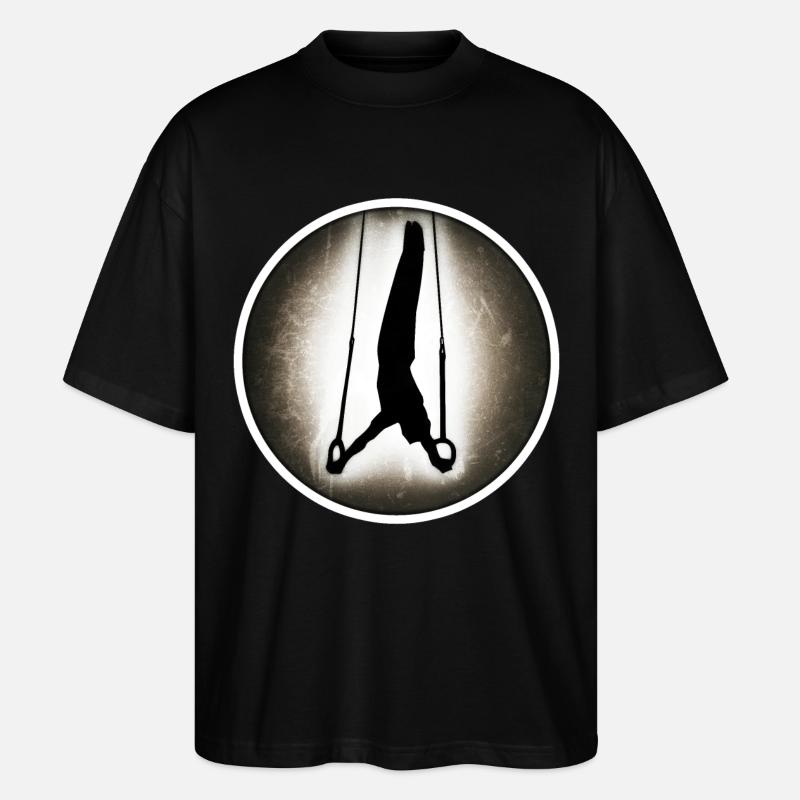 Turnen - Ringe - Stanley/Stella Oversized Unisex Bio T-Shirt Blaster 2.0 - Schwarz