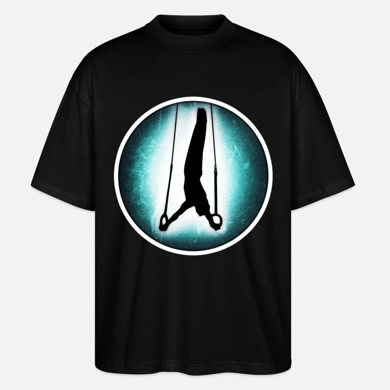 Turnen - Ringe - Stanley/Stella Oversized Unisex Bio T-Shirt Blaster 2.0 - Schwarz
