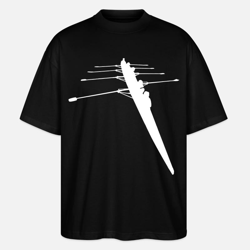 Ruderer - 4er Ruderboot - Stanley/Stella Oversized Unisex Bio T-Shirt Blaster 2.0 - Schwarz