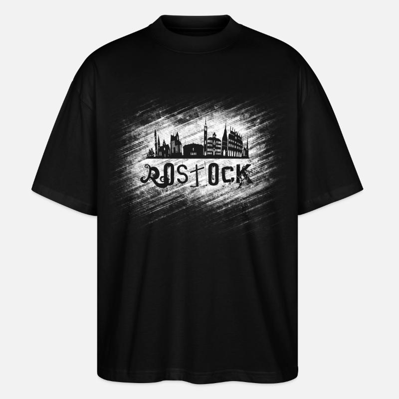 Rostock - Doomsday - Stanley/Stella Oversized Unisex Bio T-Shirt Blaster 2.0 - Schwarz