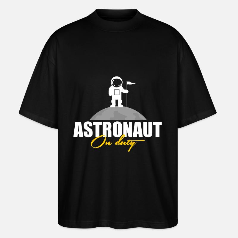 Astronaut im Einsatz Geschenk - Stanley/Stella Oversized Unisex Bio T-Shirt Blaster 2.0 - Schwarz