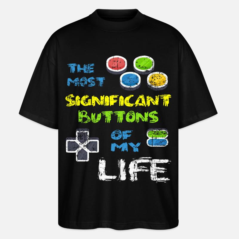 Videospiel Videogame Spielen Hobby Geschenk - Stanley/Stella Oversized Unisex Bio T-Shirt Blaster 2.0 - Schwarz