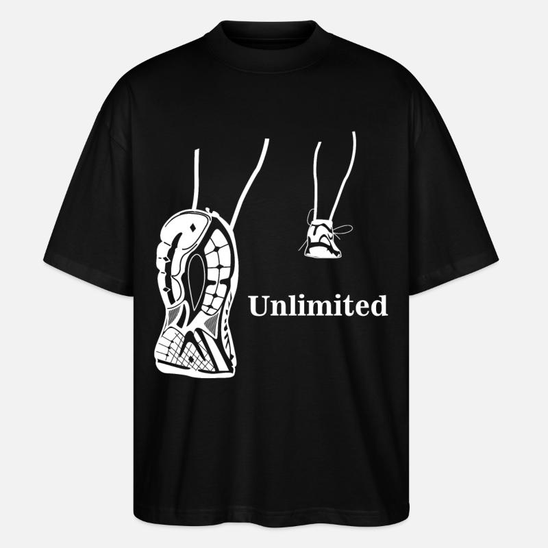 Illimité - conception en cours d'exécution - T-shirt bio Blaster 2.0 coupe oversize Stanley/Stella Unisexe - noir