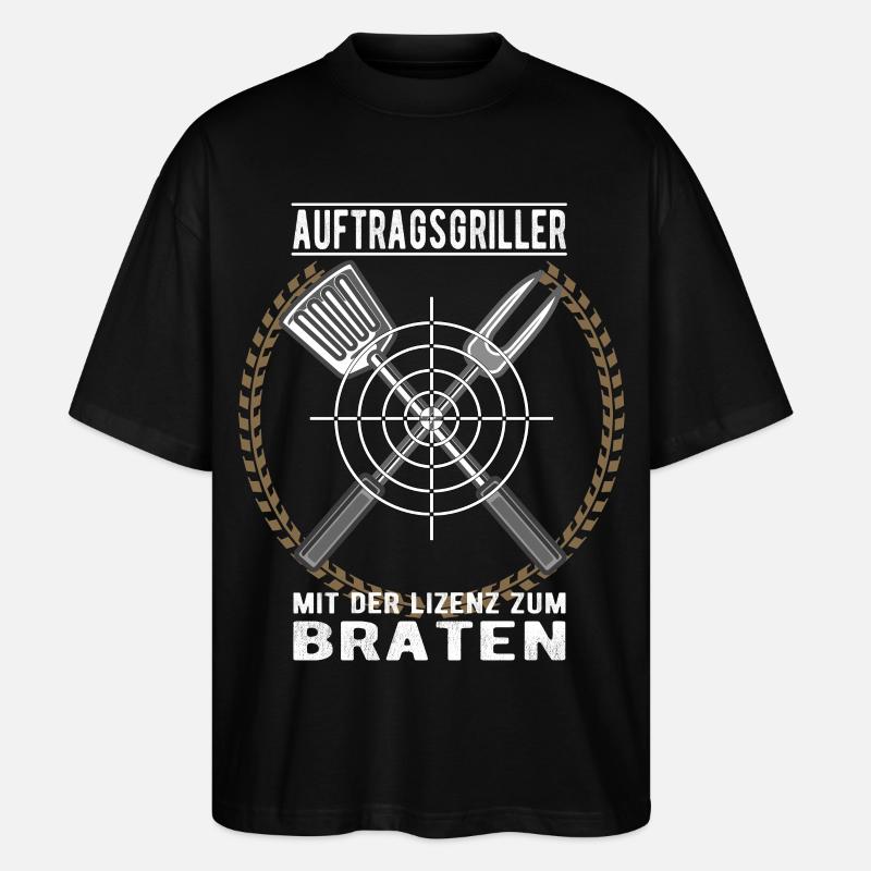 Auftragsgriller - Stanley/Stella Oversized Unisex Bio T-Shirt Blaster 2.0 - Schwarz