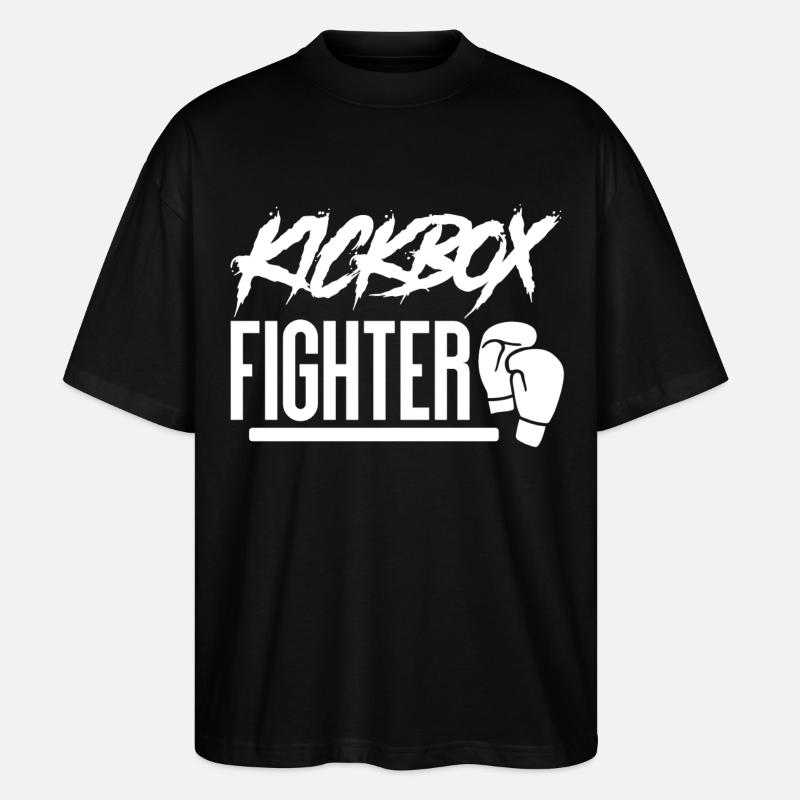 Kickboxen Kickboxing - Stanley/Stella Oversized Unisex Bio T-Shirt Blaster 2.0 - Schwarz