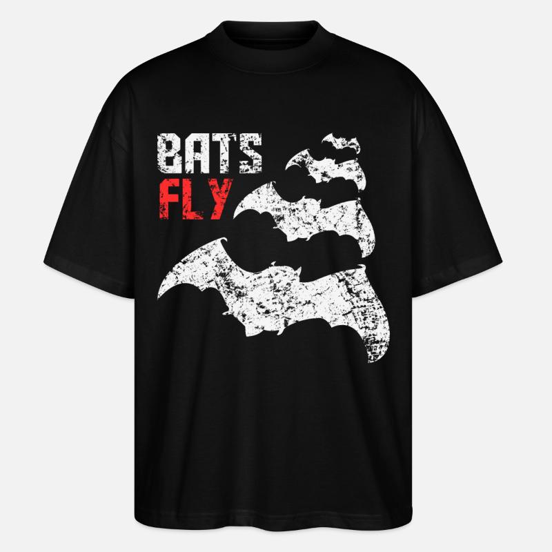 Bats Fly - Stanley/Stella Oversized Unisex Bio T-Shirt Blaster 2.0 - Schwarz