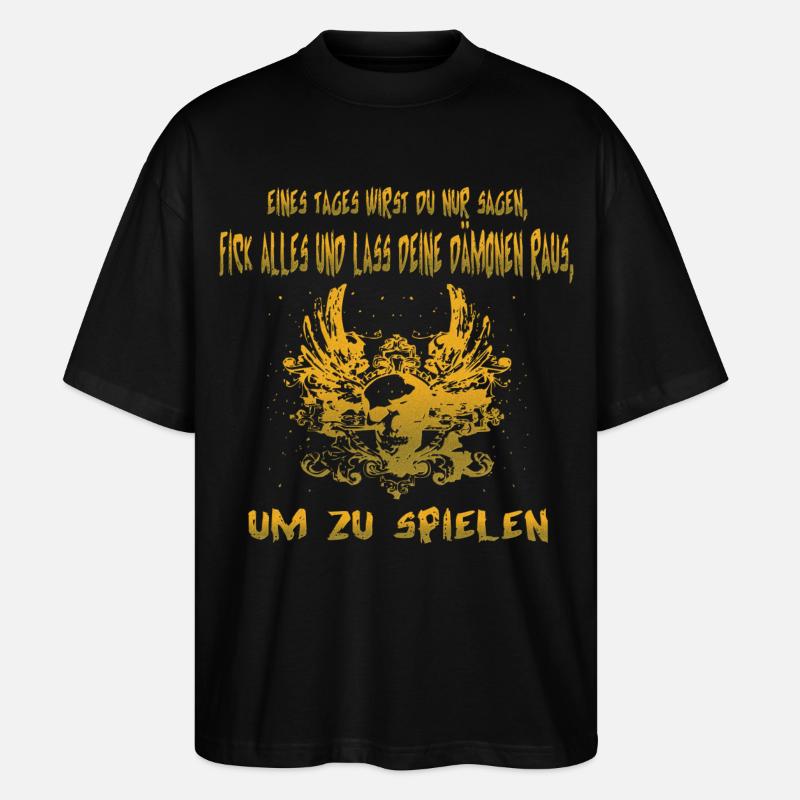 Dämon - Stanley/Stella Oversized Unisex Bio T-Shirt Blaster 2.0 - Schwarz