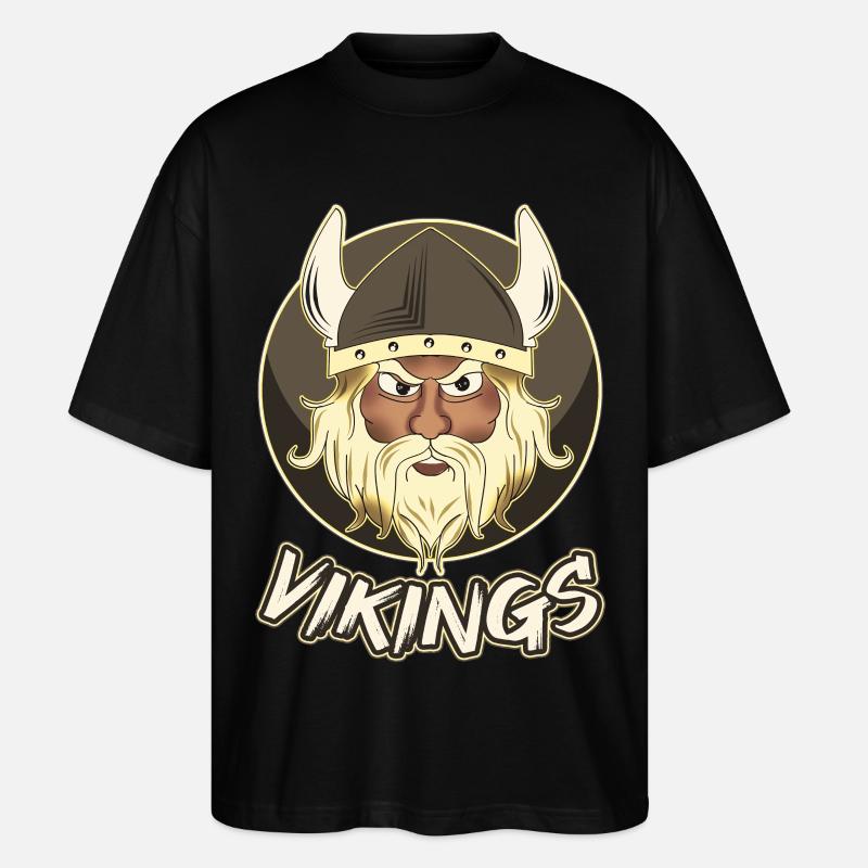 Vikings - Stanley/Stella Oversized Unisex Bio T-Shirt Blaster 2.0 - Schwarz